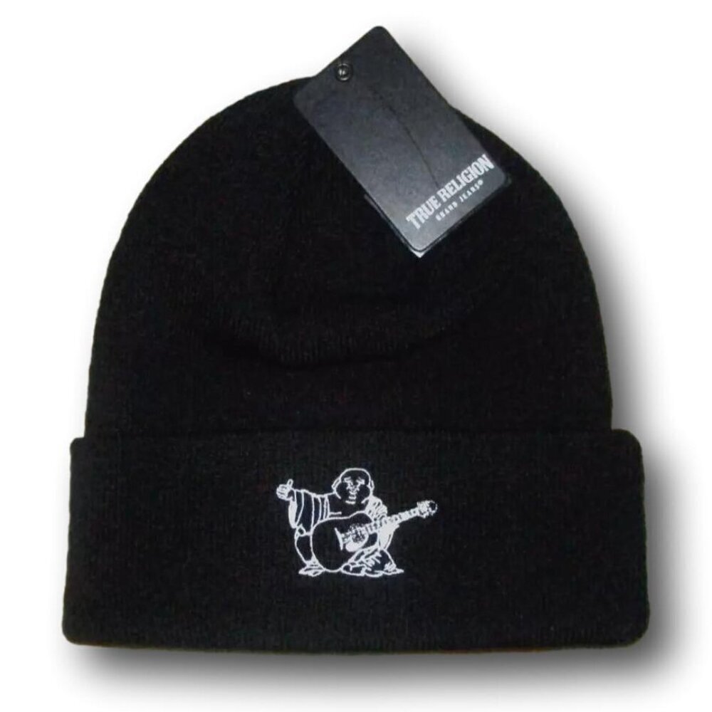 MEN'S TRUE RELIGION BEANIE HAT NEW WITH TAG MATERIAL: 100% ACRYLIC NWT